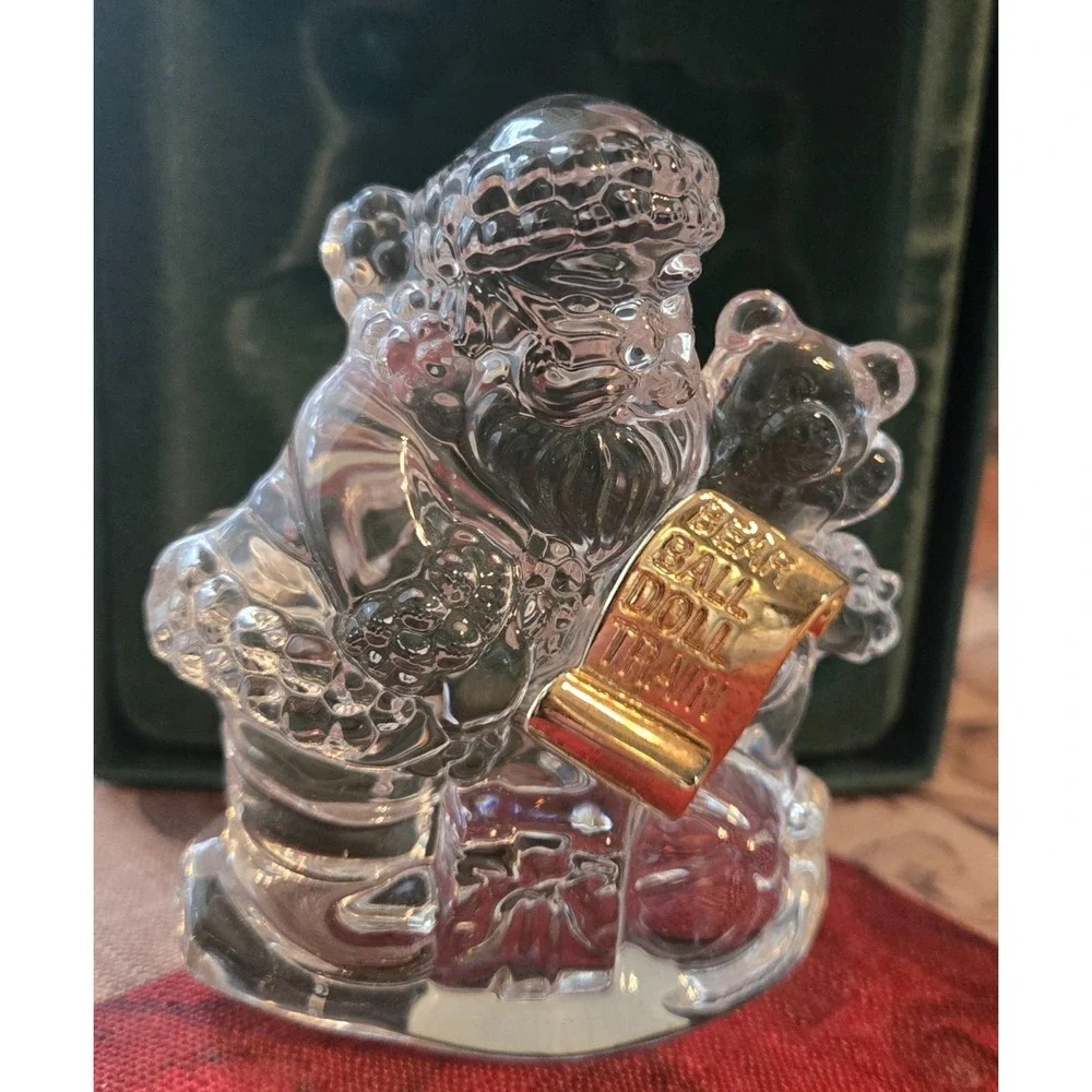 Santa Checking His List  - Marquis by Waterford Crystal Figurine